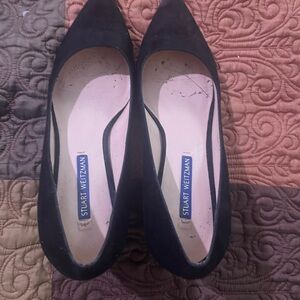 Stuart Weitzman Black Suede Heels